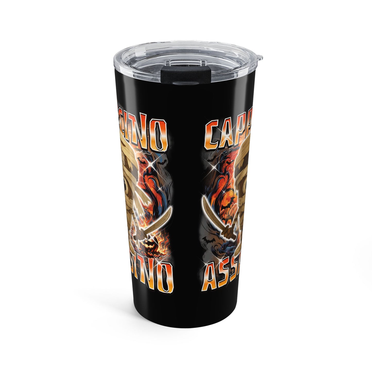 Cappuccino Assassino Halloween Italian Brainrot Tumbler 20oz