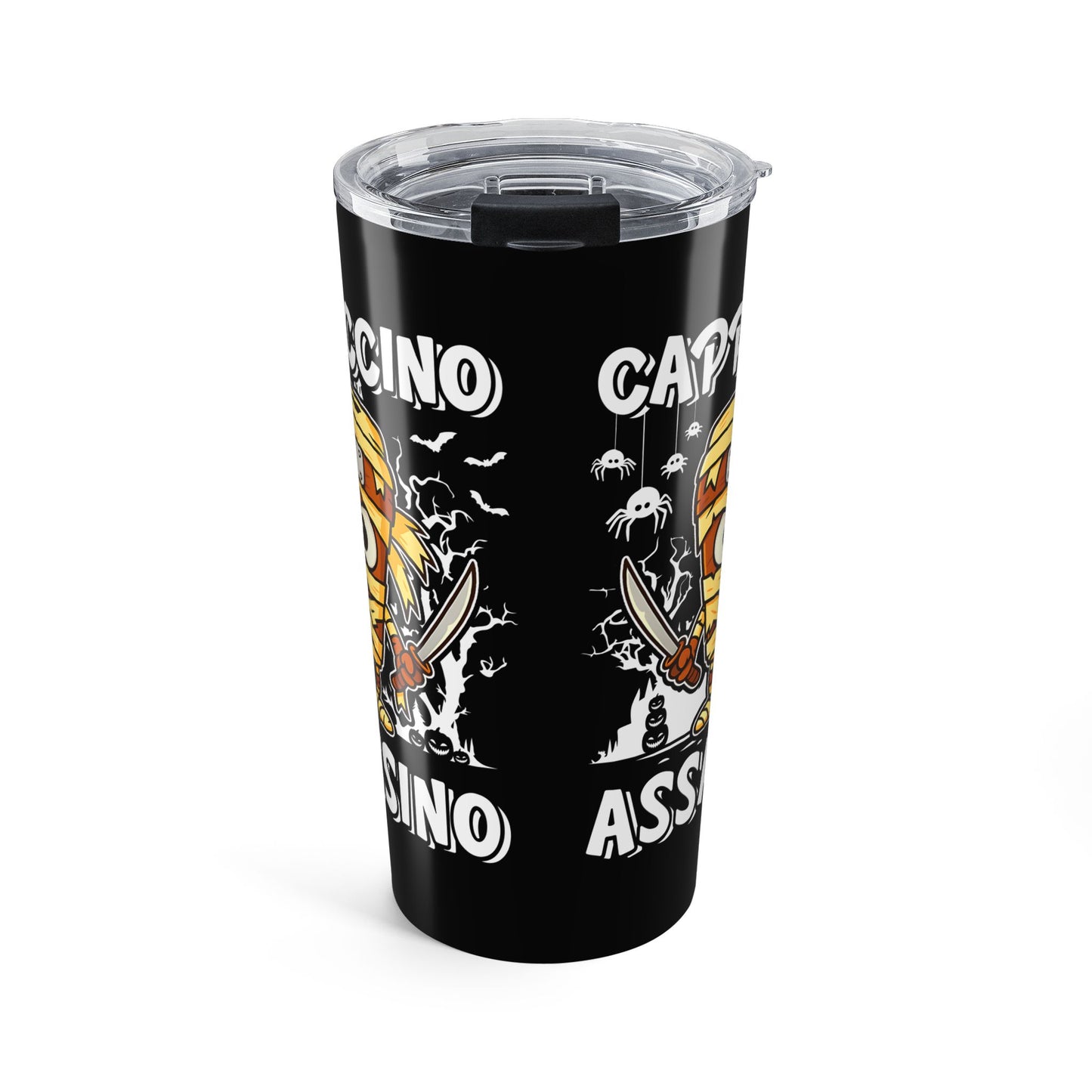 Cappuccino Assassino Italian Brainrot Halloween Tumbler 20oz