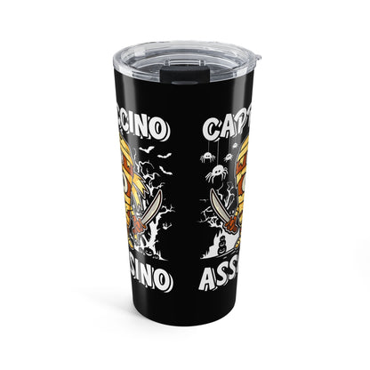 Cappuccino Assassino Italian Brainrot Halloween Tumbler 20oz