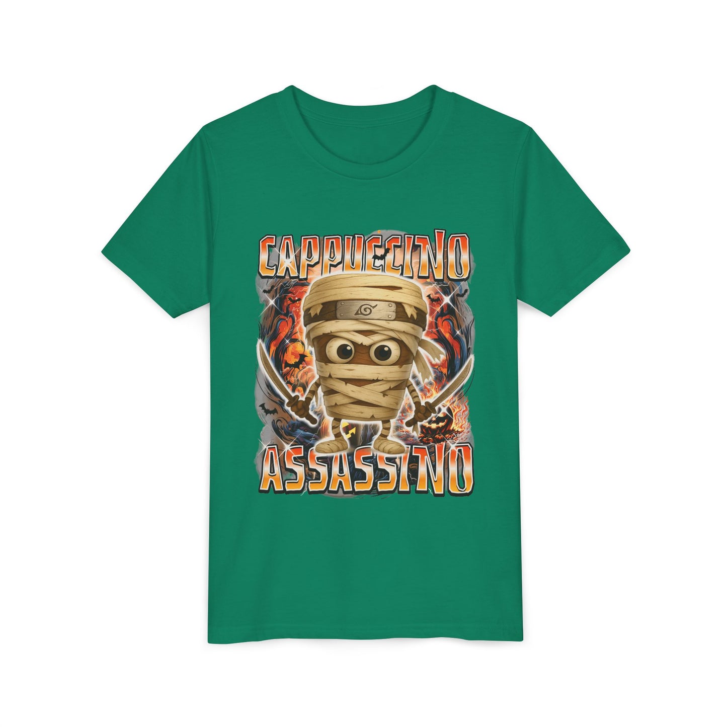 Cappuccino Assassino Halloween Italian Brainrot T-Shirt