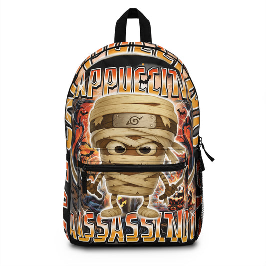 Cappuccino Assassino Halloween Italian Brainrot School Backpack