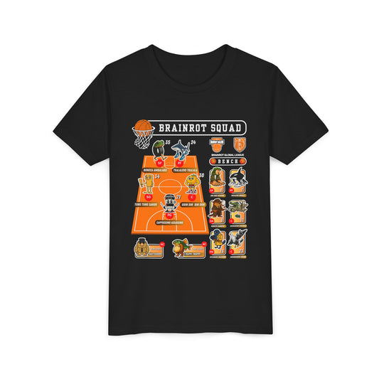 Italian Brainrot Team Basketball Starting Lineup T-Shirt