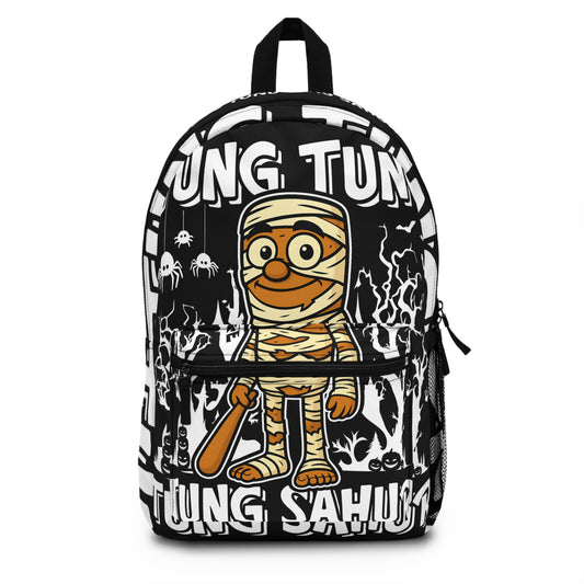 Tung Tung Tung Sahur Italian Brainrot Halloween School Backpack