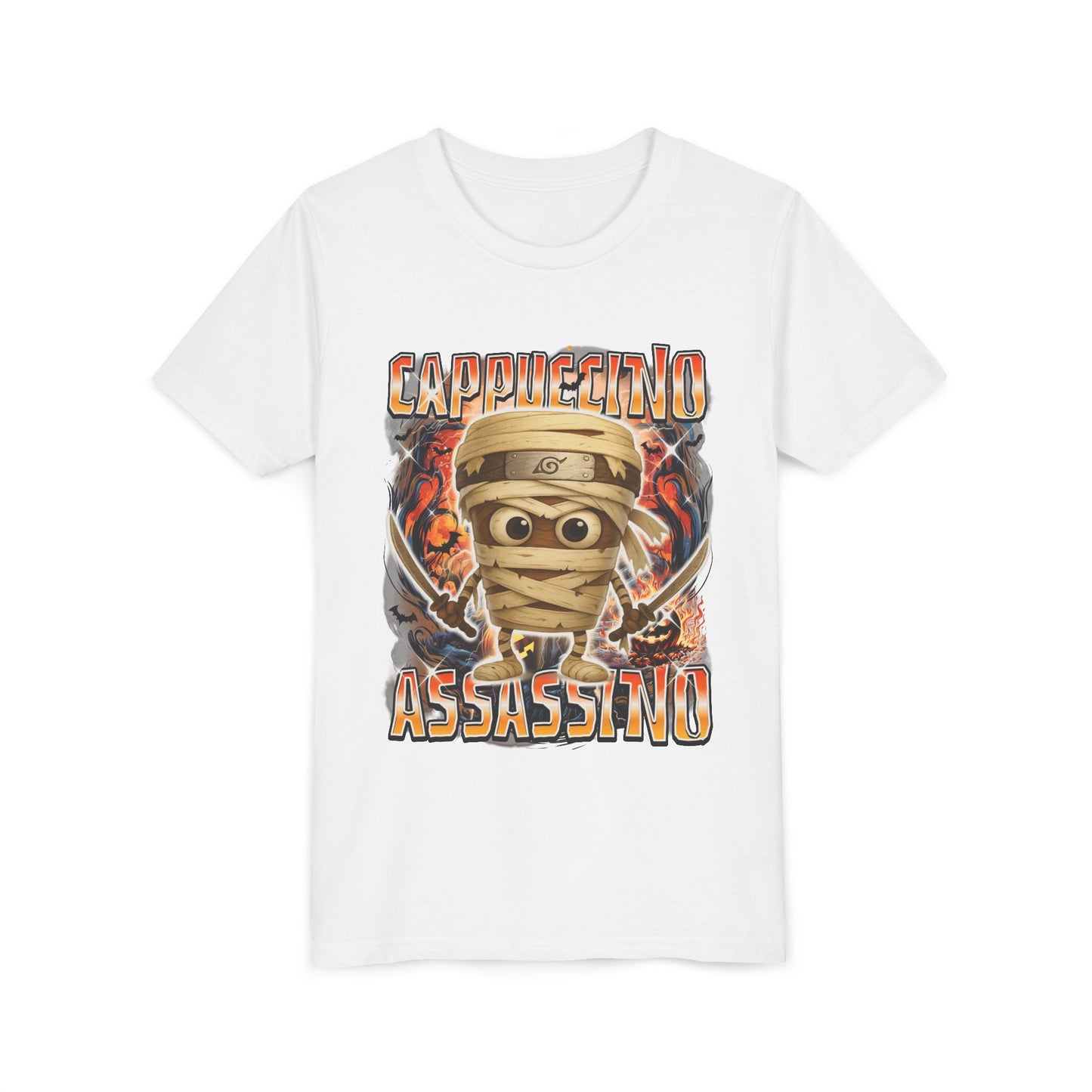 Cappuccino Assassino Halloween Italian Brainrot T-Shirt