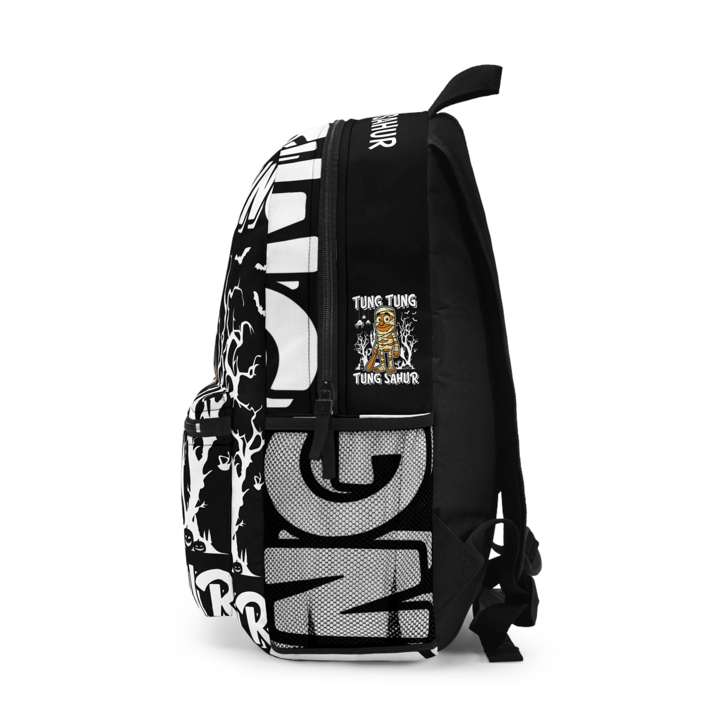 Tung Tung Tung Sahur Italian Brainrot Halloween School Backpack