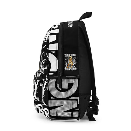 Tung Tung Tung Sahur Italian Brainrot Halloween School Backpack