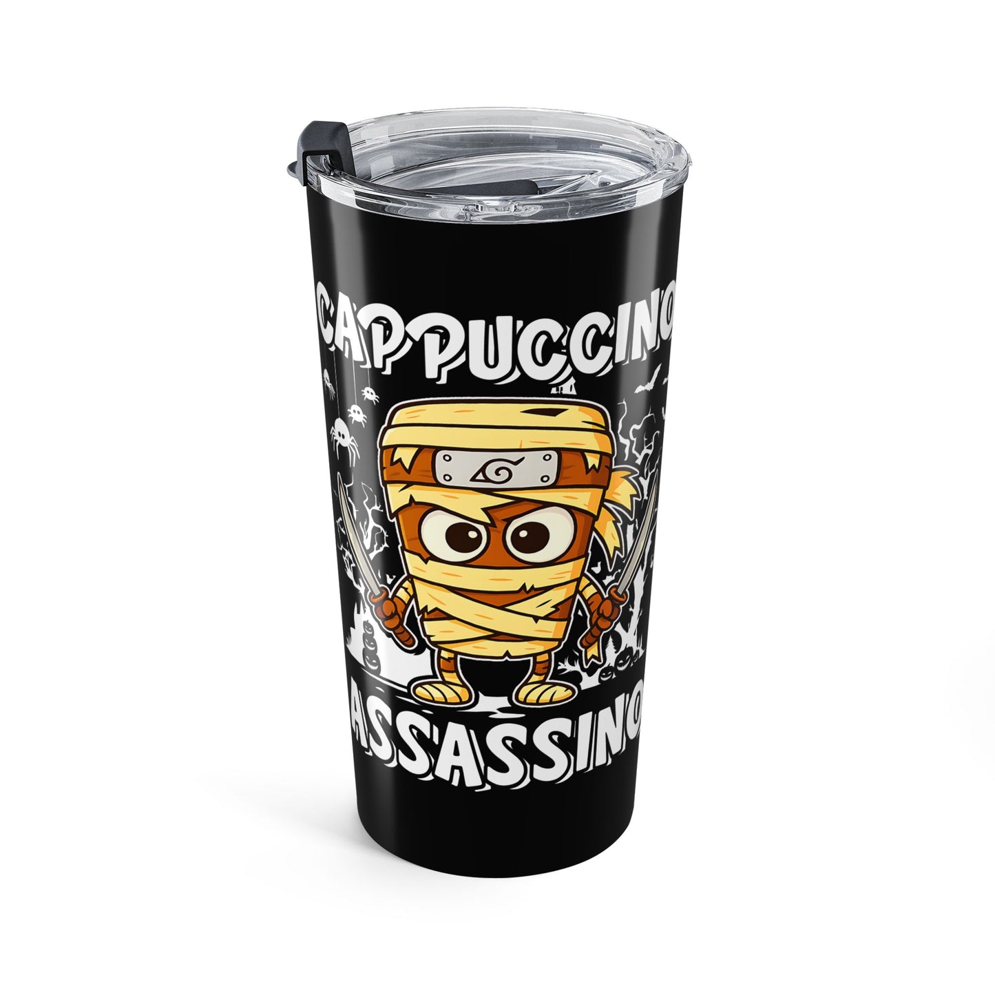 Cappuccino Assassino Italian Brainrot Halloween Tumbler 20oz