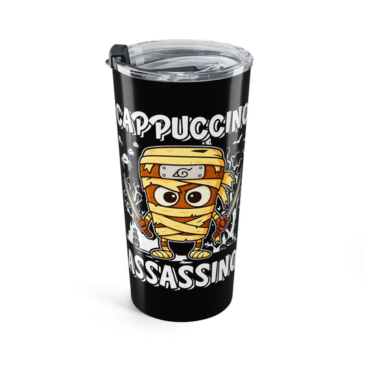 Cappuccino Assassino Italian Brainrot Halloween Tumbler 20oz