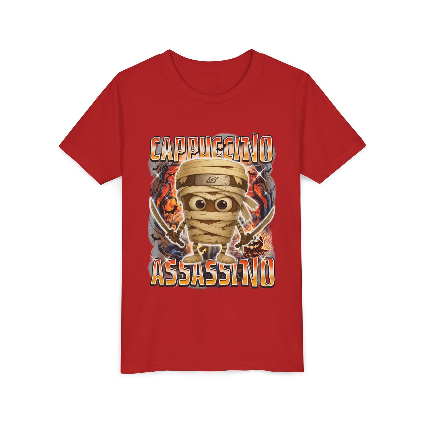 Cappuccino Assassino Halloween Italian Brainrot T-Shirt