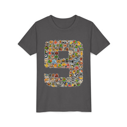 90 Italian Brainrot Characters 9th Birthday T-Shirt