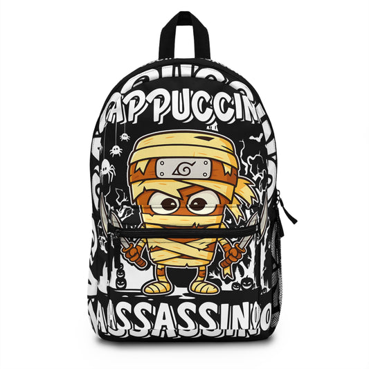 Cappuccino Assassino Italian Brainrot Halloween School Backpack
