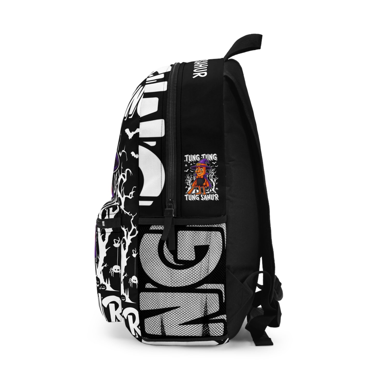 Tung Tung Tung Sahur Italian Brainrot Halloween Wizard School Backpack