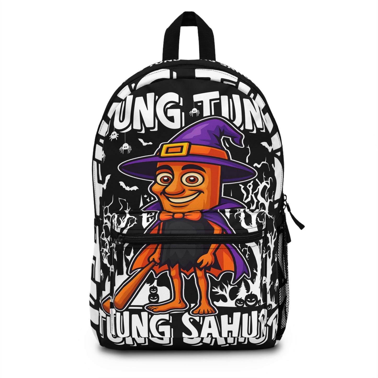 Tung Tung Tung Sahur Italian Brainrot Halloween Wizard School Backpack