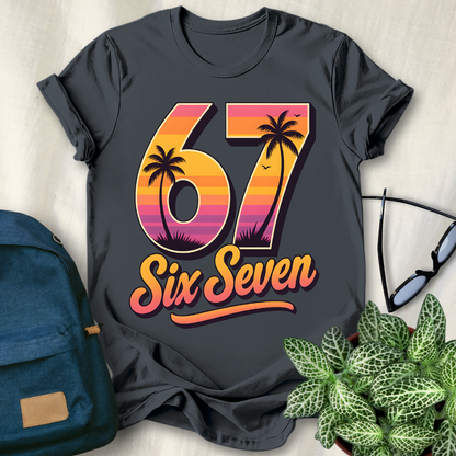 67 Viral Meme Sunset Style T-Shirt