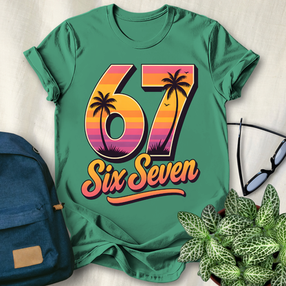 67 Viral Meme Sunset Style T-Shirt