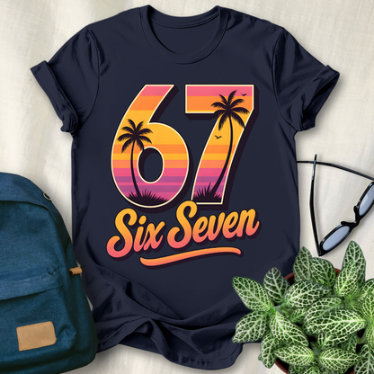 67 Viral Meme Sunset Style T-Shirt
