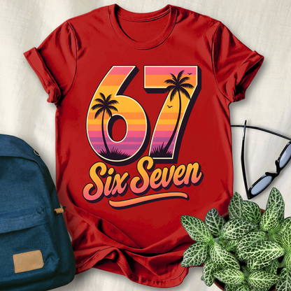67 Viral Meme Sunset Style T-Shirt