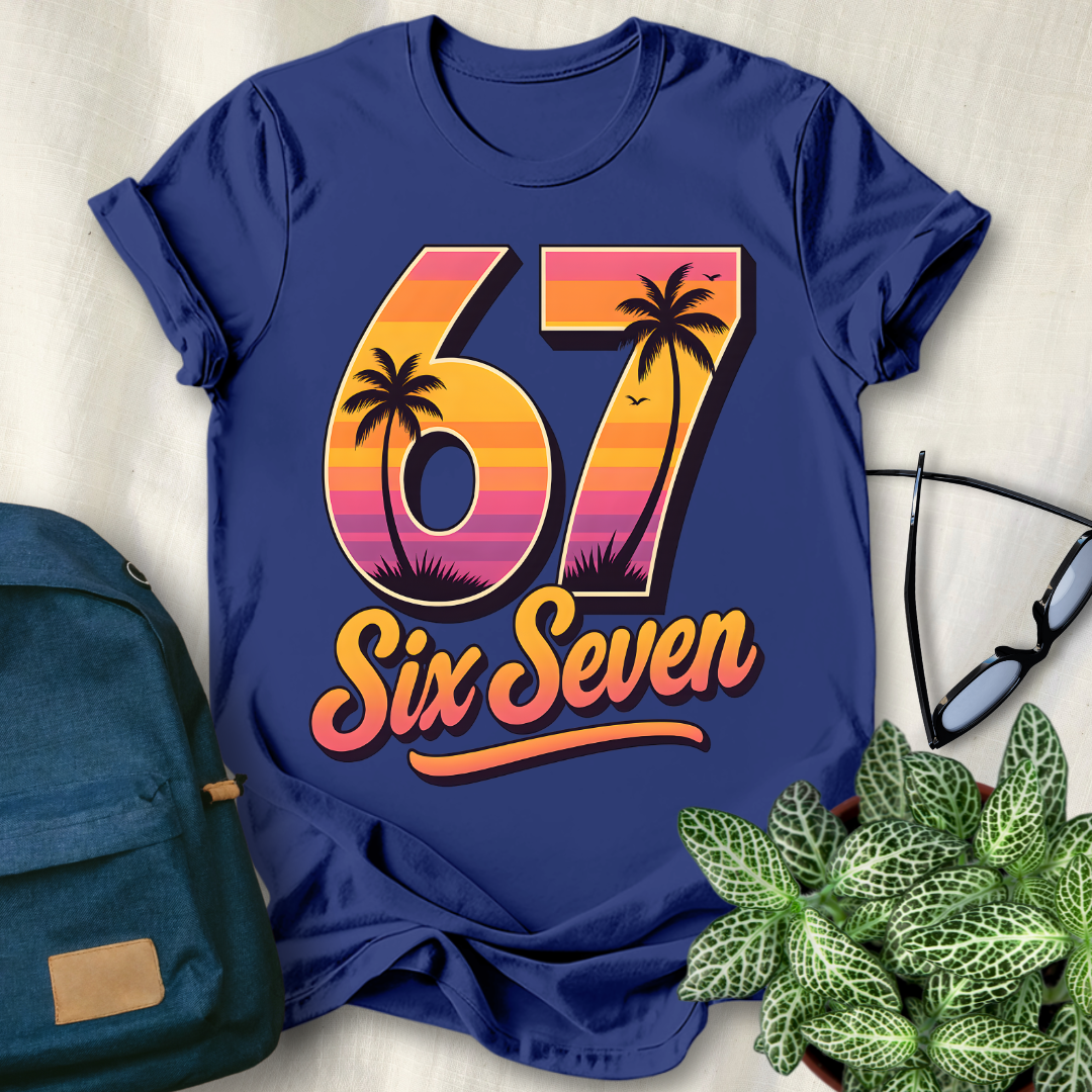 67 Viral Meme Sunset Style T-Shirt
