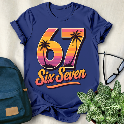 67 Viral Meme Sunset Style T-Shirt