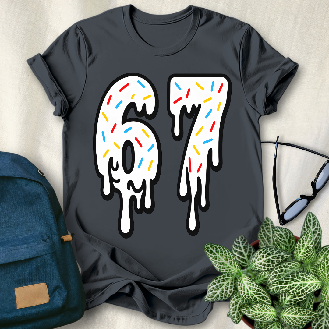 67 Viral Meme Ice Cream Drip T-Shirt