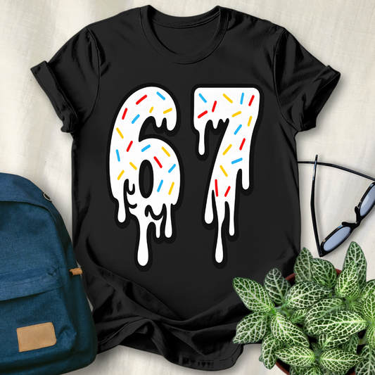67 Viral Meme Ice Cream Drip T-Shirt