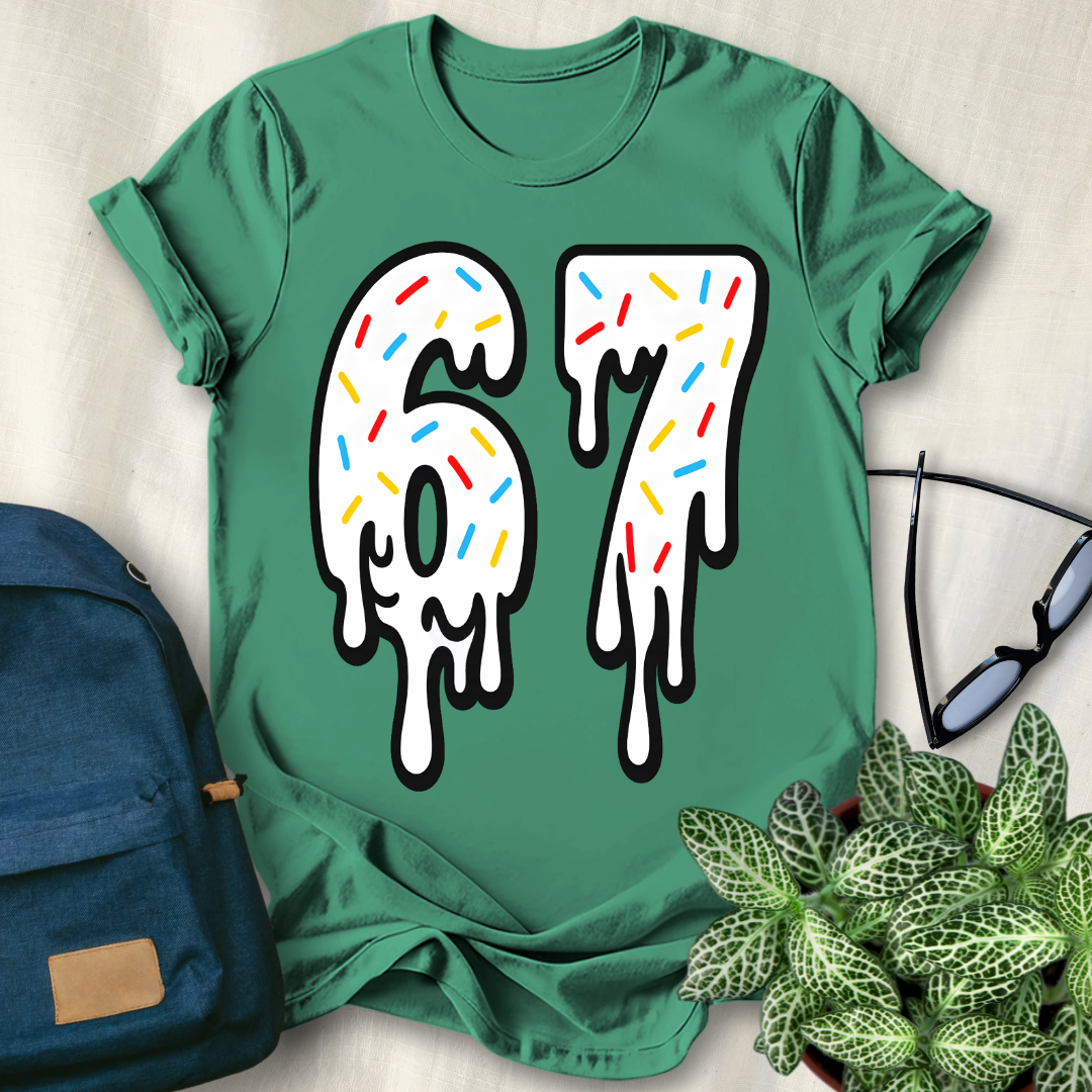 67 Viral Meme Ice Cream Drip T-Shirt