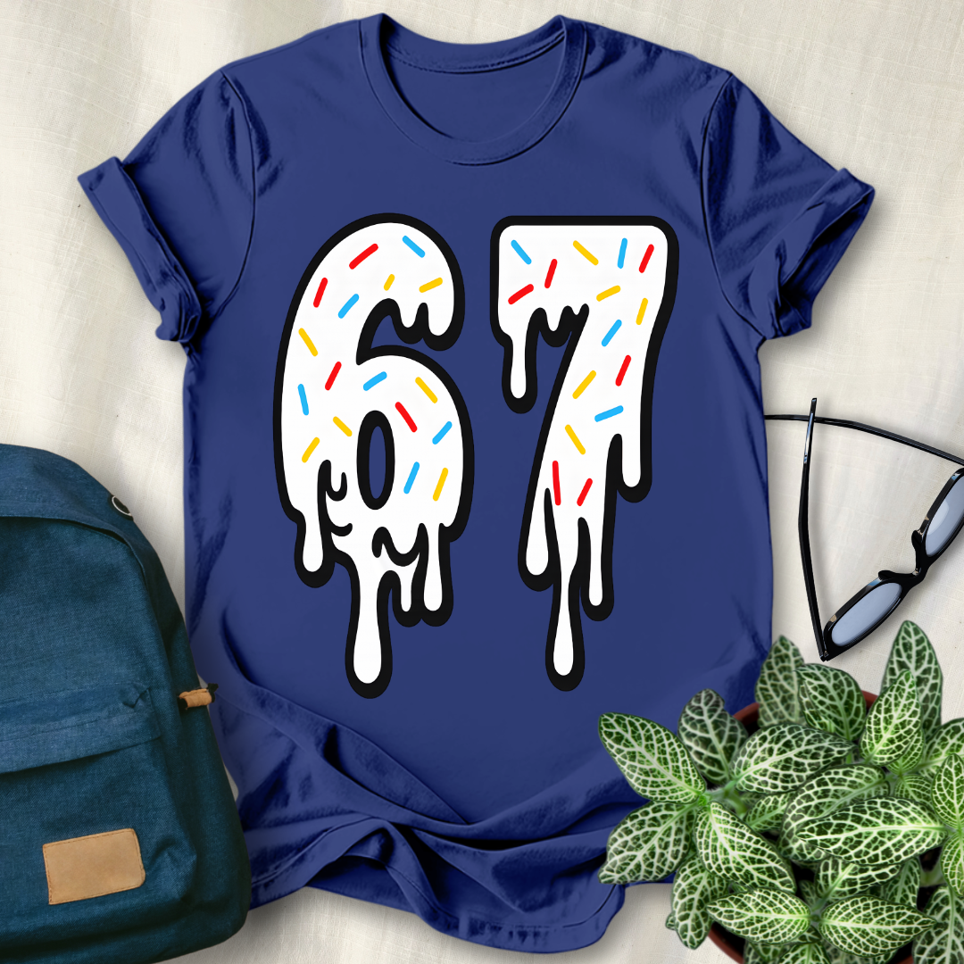 67 Viral Meme Ice Cream Drip T-Shirt