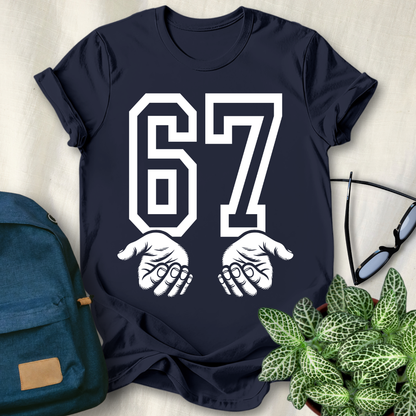 67 Hands Funny Meme T-Shirt