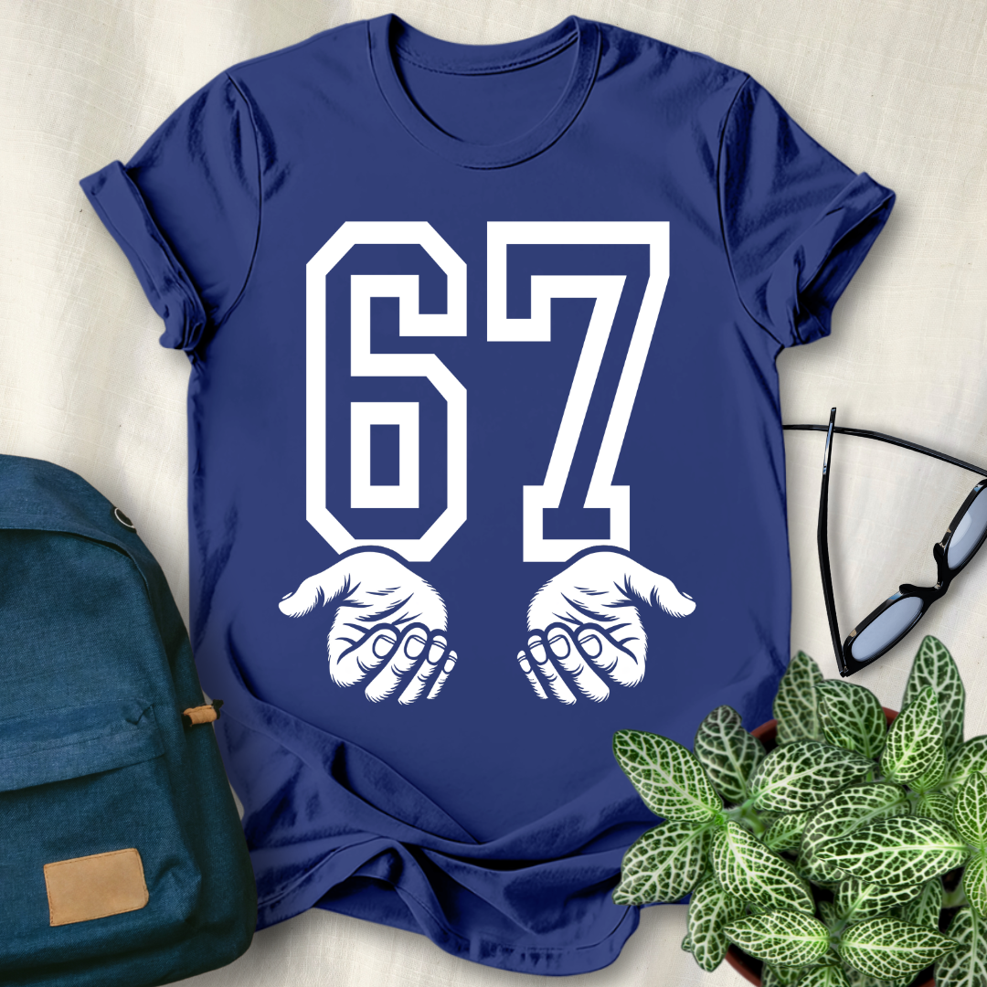 67 Hands Funny Meme T-Shirt