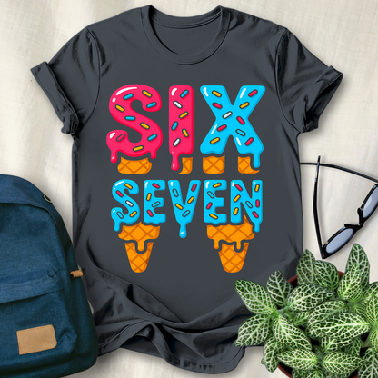 67 Meme Ice Cream Drip T-Shirt