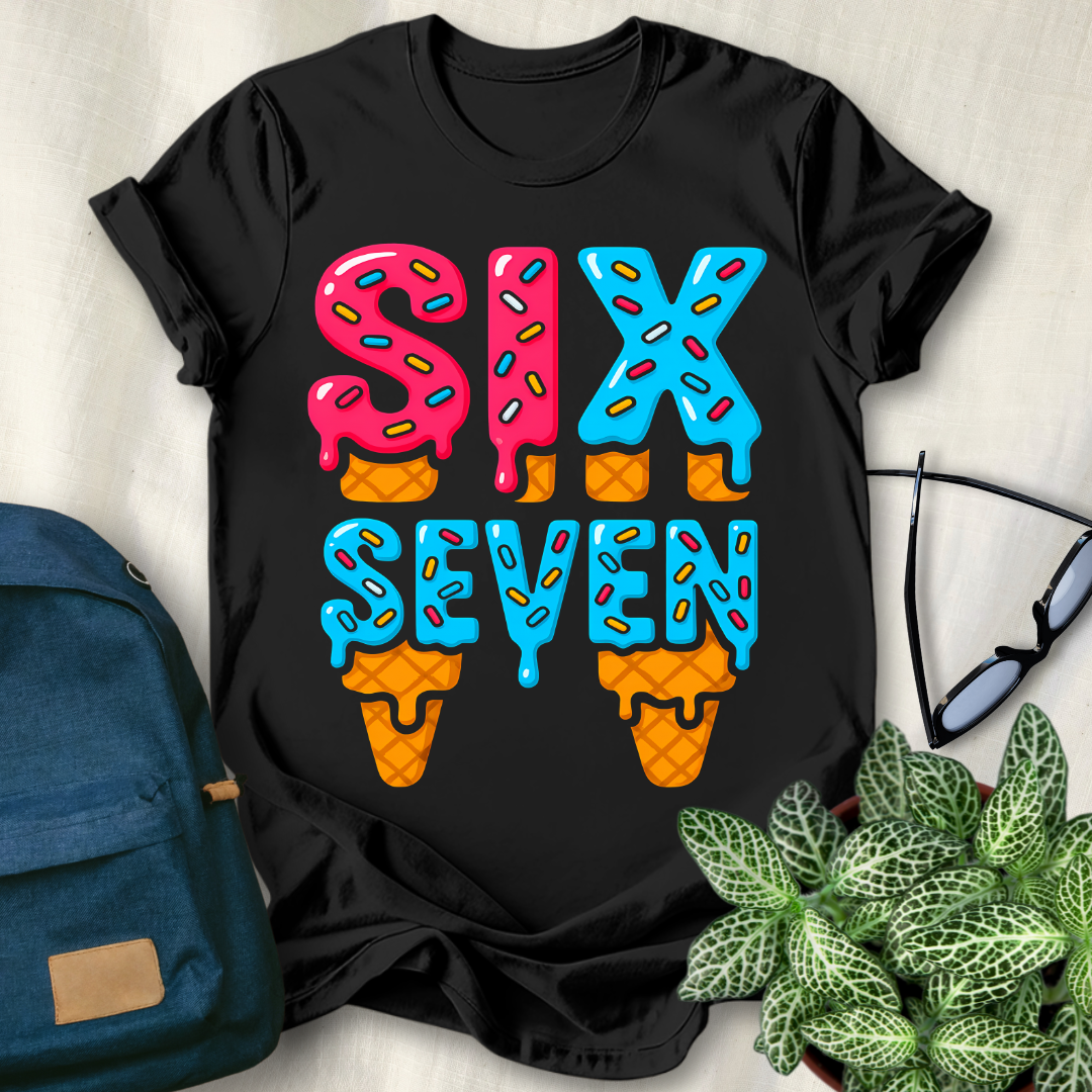 67 Meme Ice Cream Drip T-Shirt