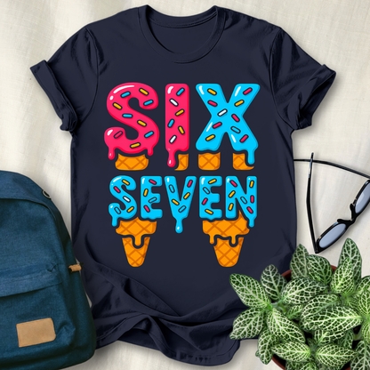 67 Meme Ice Cream Drip T-Shirt