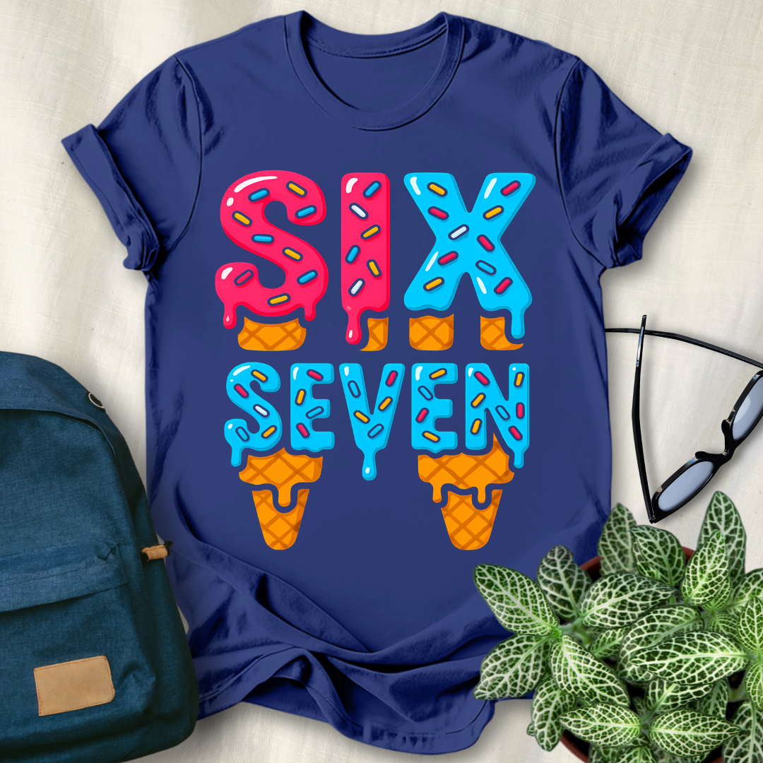 67 Meme Ice Cream Drip T-Shirt