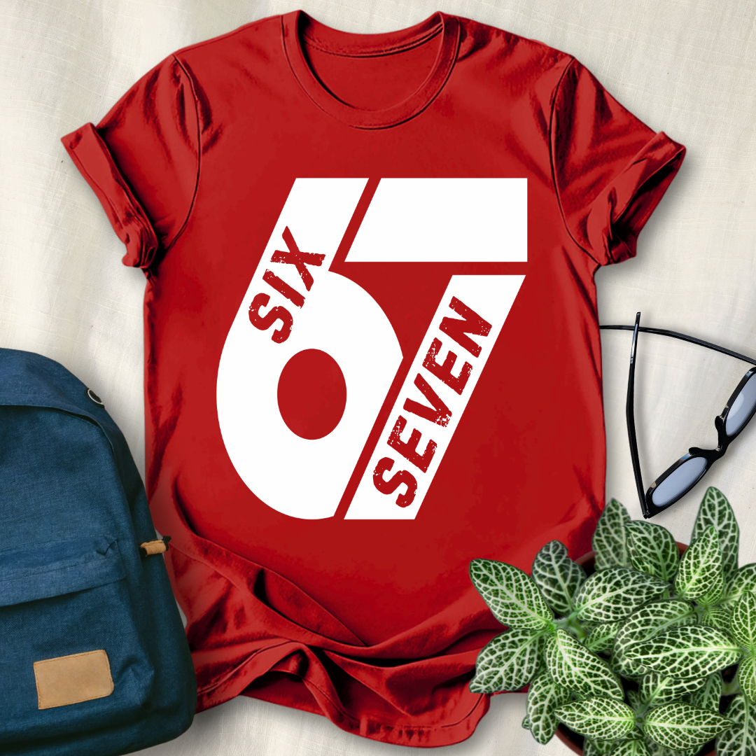 67 Meme Six Seven Funny Number T-Shirt