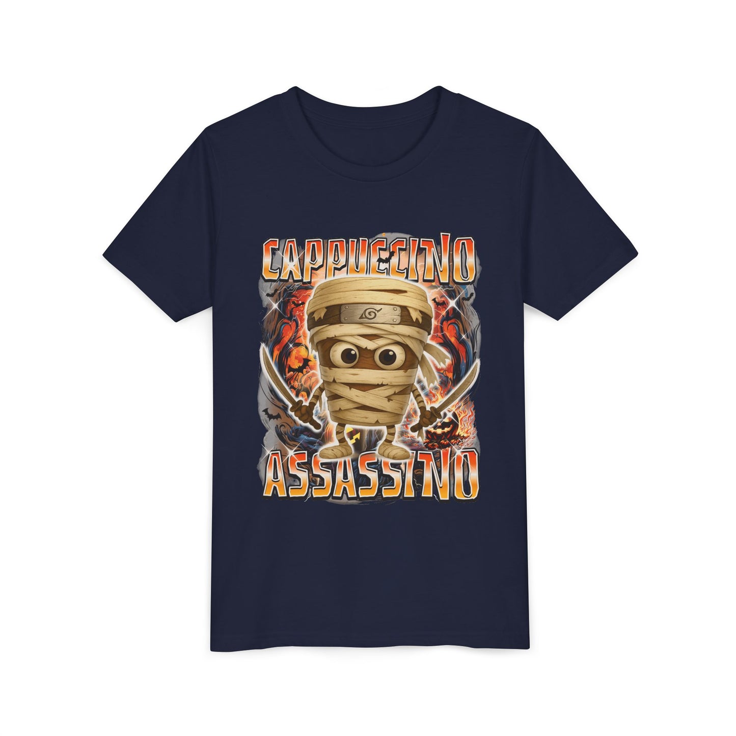 Cappuccino Assassino Halloween Italian Brainrot T-Shirt