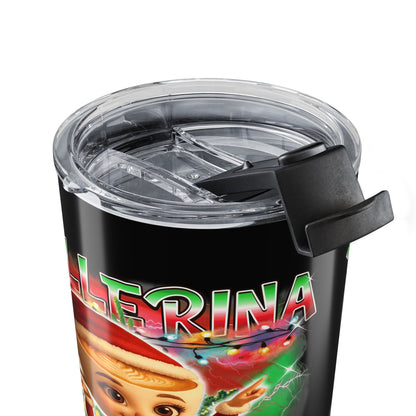 Ballerina Cappuccina Italian Brainrot Christmas Tumbler 20oz