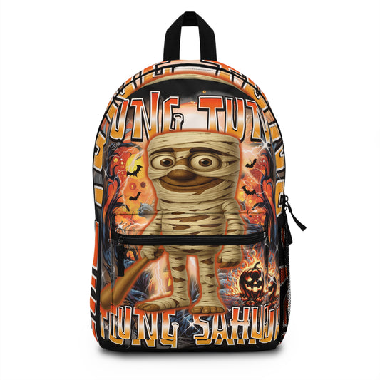 Tung Tung Tung Sahur Halloween Italian Brainrot School Backpack