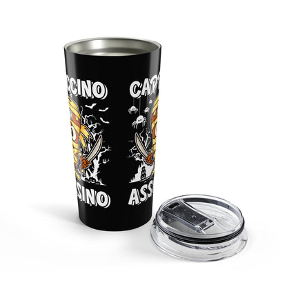 Cappuccino Assassino Italian Brainrot Halloween Tumbler 20oz