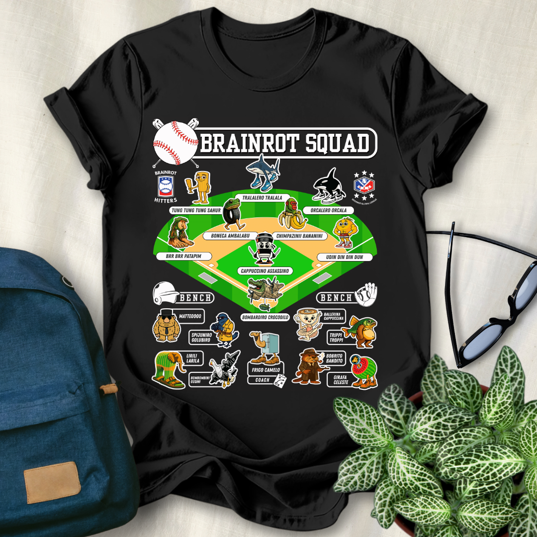 Italian Brainrot Baseball Starting Lineup T-Shirt