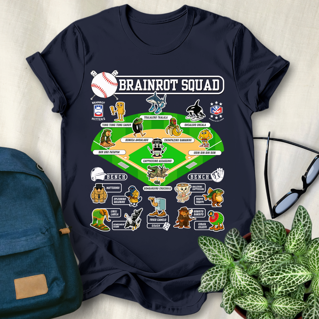 Italian Brainrot Baseball Starting Lineup T-Shirt