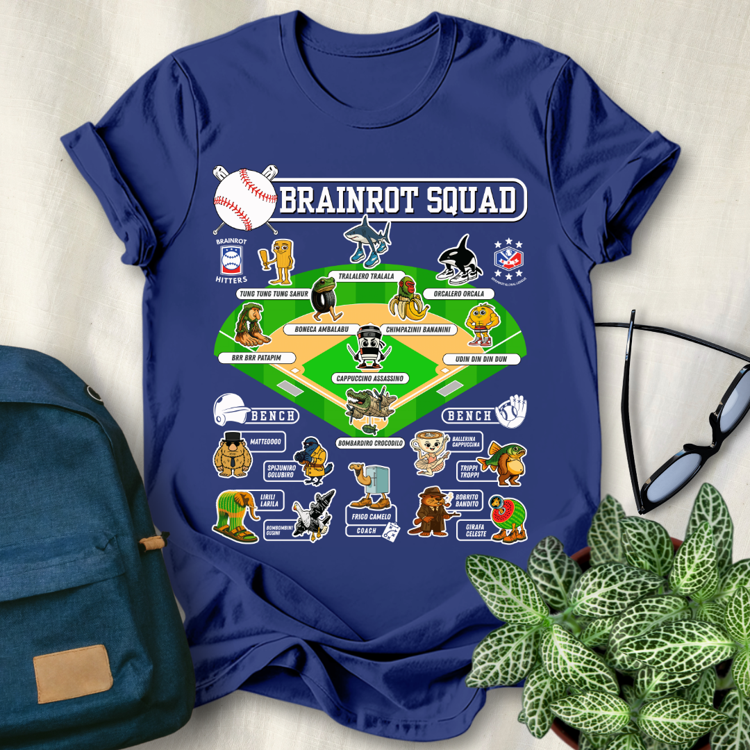 Italian Brainrot Baseball Starting Lineup T-Shirt