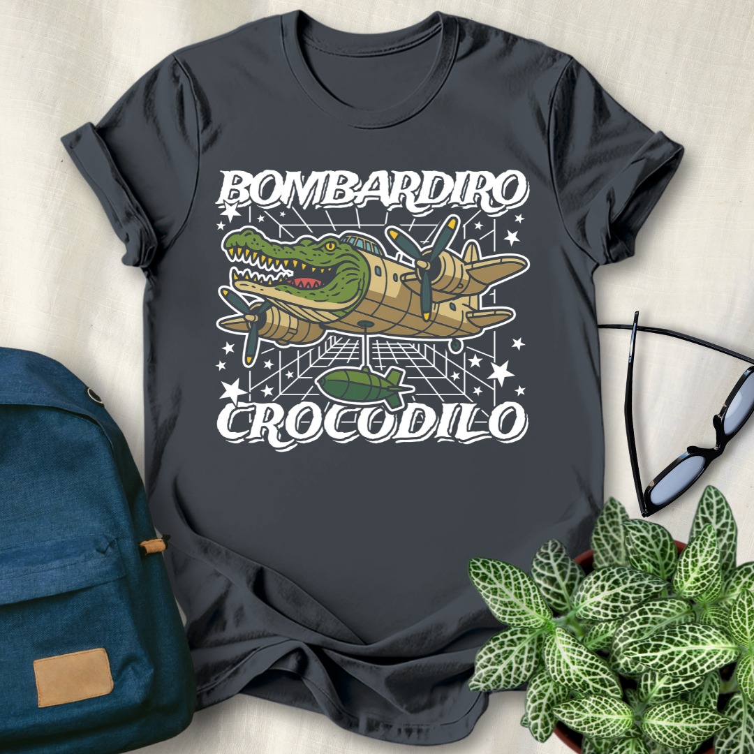 Bombardiro Crocodilo Italian Brainrot T-Shirt