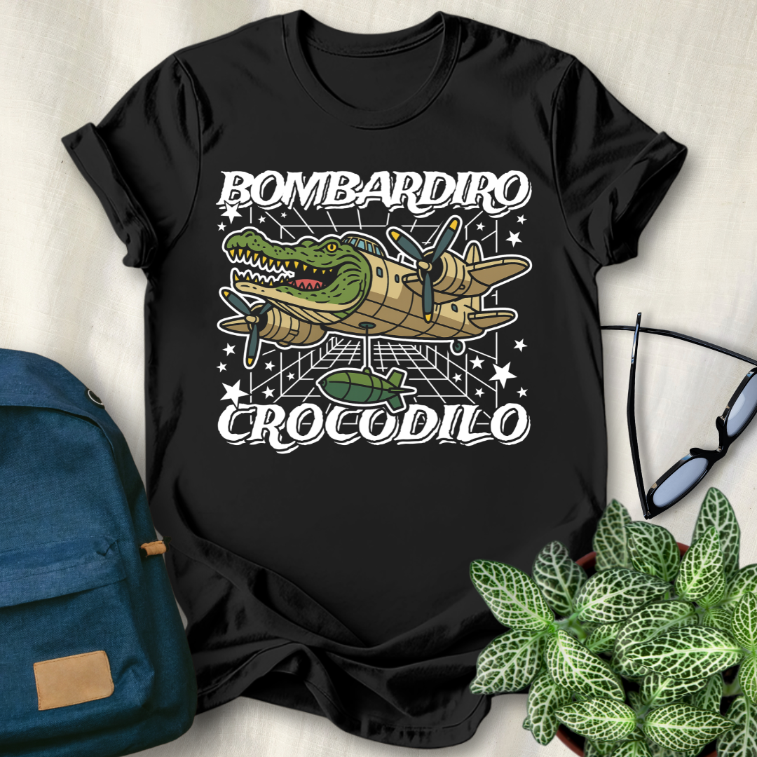Bombardiro Crocodilo Italian Brainrot T-Shirt