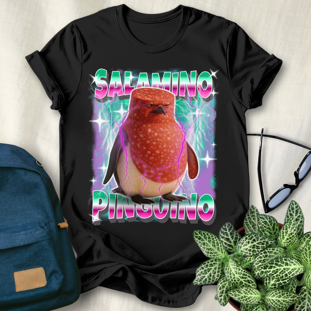 Salamino Penguino Italian Brainrot T-Shirt