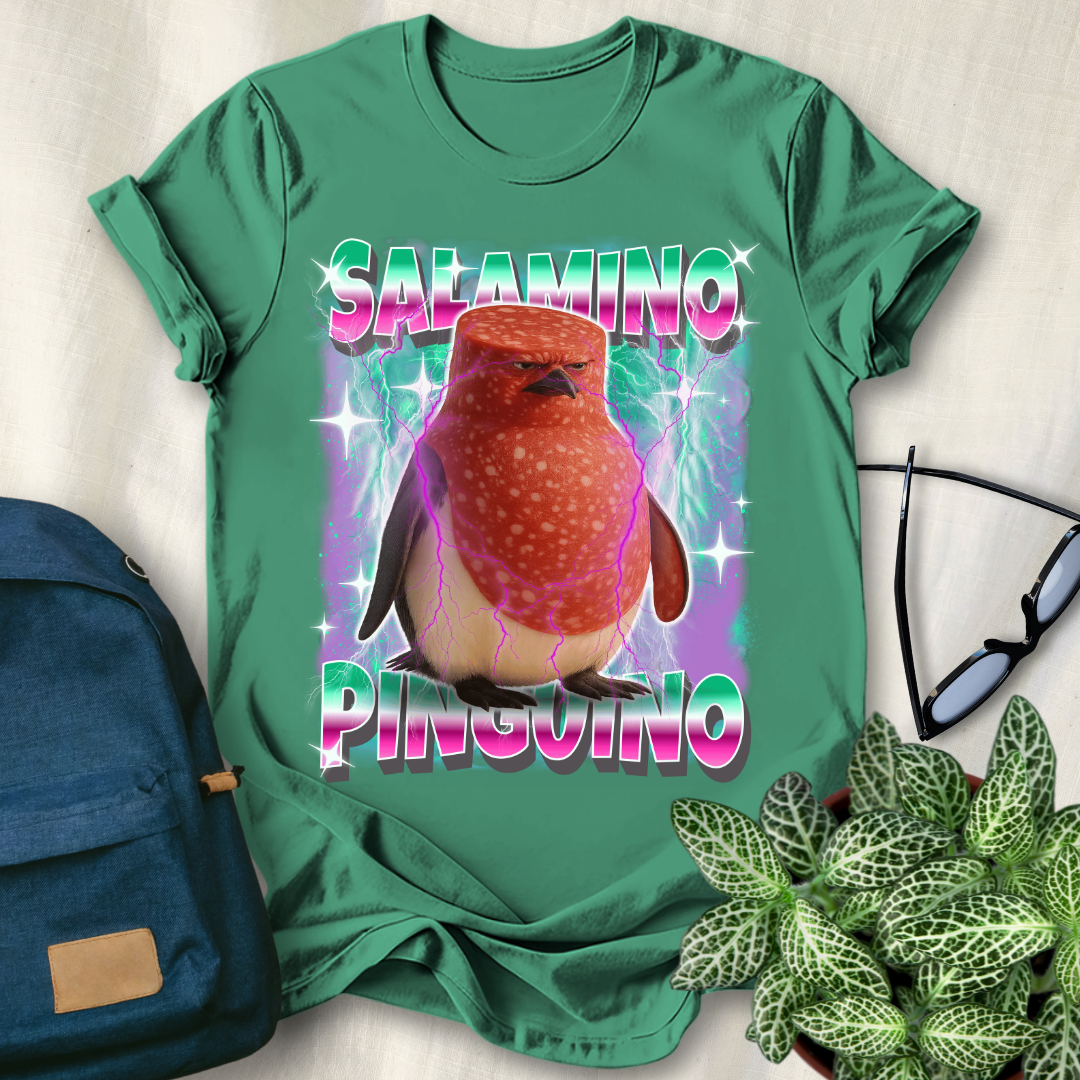Salamino Penguino Italian Brainrot T-Shirt