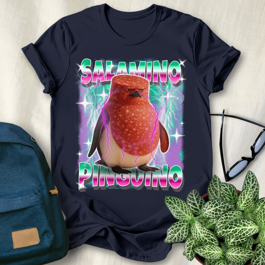 Salamino Penguino Italian Brainrot T-Shirt