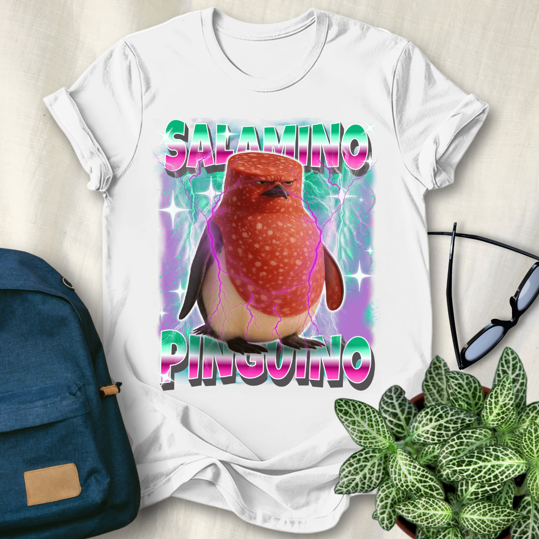 Salamino Penguino Italian Brainrot T-Shirt