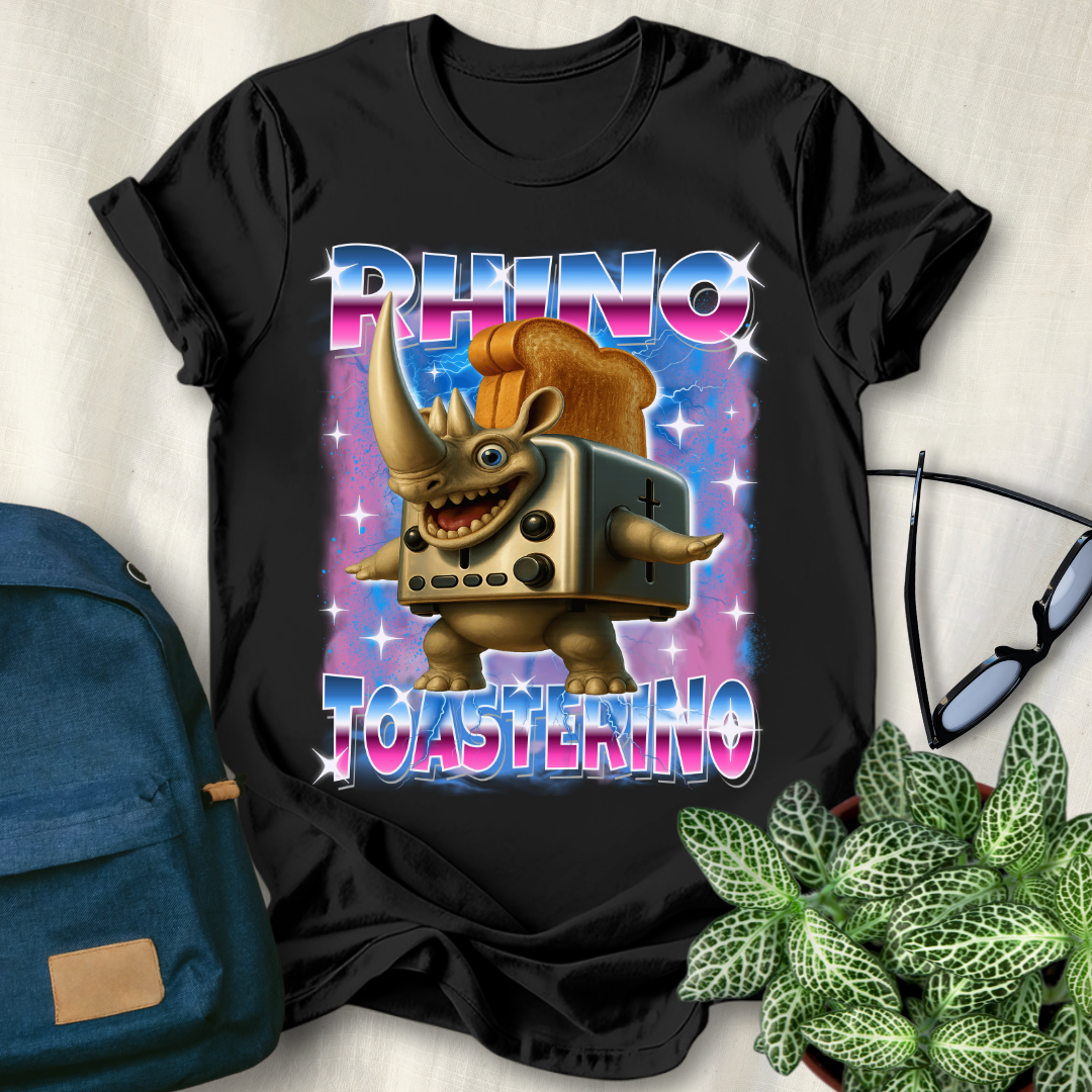 Rhino Toasterino Italian Brainrot T-Shirt