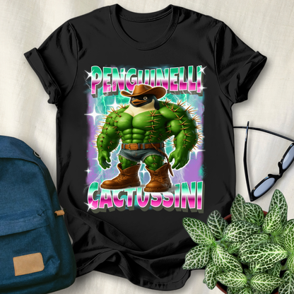 Penguinelli Cactussini Italian Brainrot T-Shirt