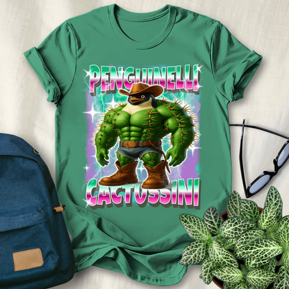 Penguinelli Cactussini Italian Brainrot T-Shirt